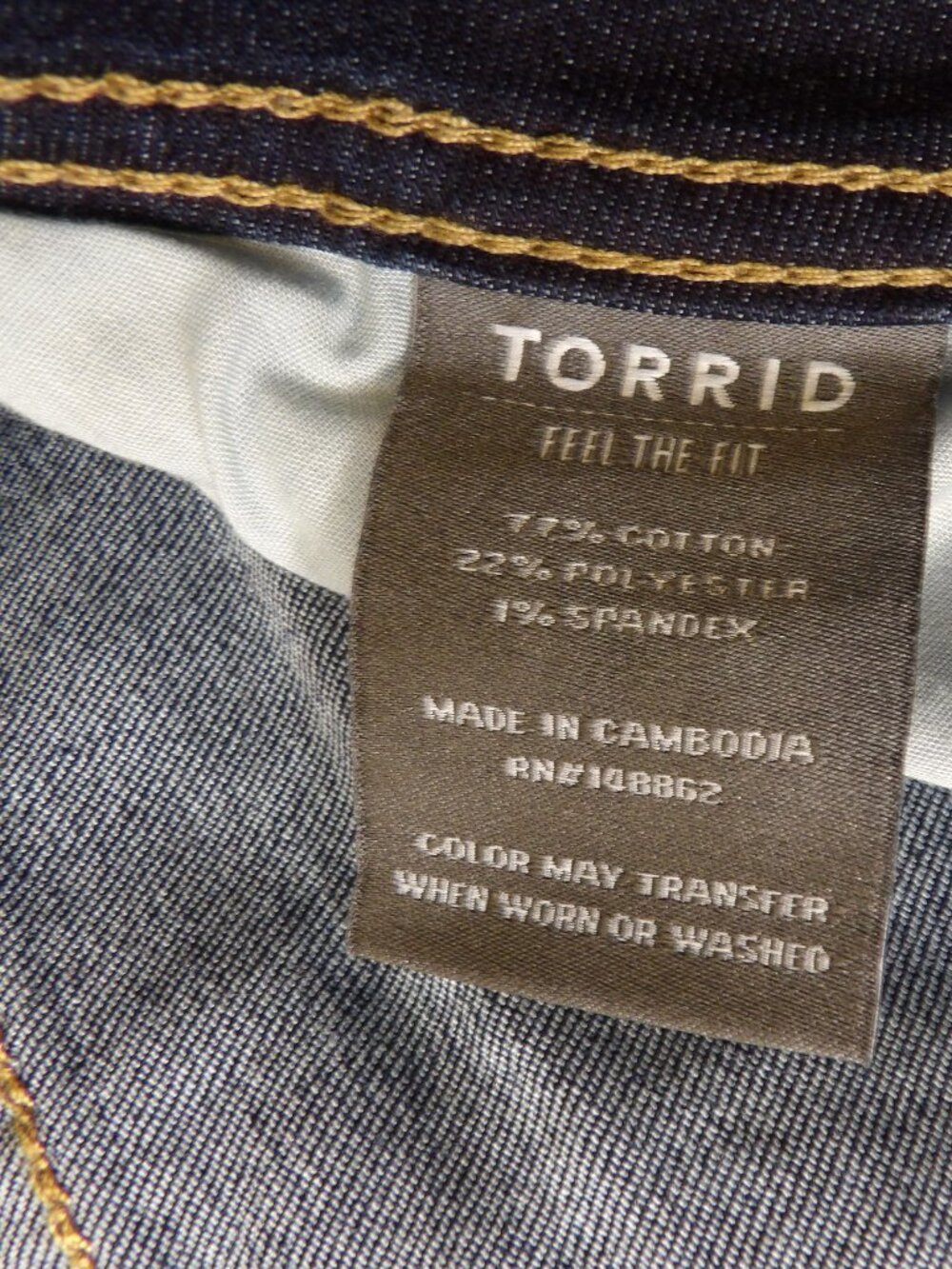 NEW Torrid Luxe Slim Boot Dark Wash Jeans Plus Size 18 - Picture 10 of 10